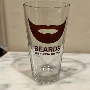 Beard Pint Glass